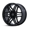 Set 4 22" Fuel FC909 Weapon Gloss Black 22x9.5 Wheels 6x5.5 (6x139.7) 20mm Rims Offroad Truck SUV Wheels