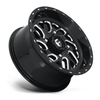 Set 4 Fuel UTV D581 Triton 18x7 4x137 Gloss Black Milled Wheels 18" 13mm Rims