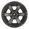Set 4 17" Fuel D564 Beast 17x9 5x5.5 Matte Black Double Tint -12mm Lifted Wheels