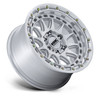 17" KMC KM556 Crux Gloss Silver Machined Face 17x8.5 Wheel 6x135 25mm Offroad Rim