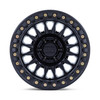 Set 4 17" KMC KM239 Impact Beadlock Matte Black 17x9 Wheels 6x5.5 (6x139.7) 25mm Offroad Truck SUV Rims