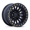 17" KMC KM239 Impact Beadlock Matte Black 17x9 Wheel 6x5.5 -12mm Offroad Rim