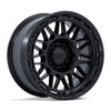 Set 4 17" KMC KM555 Attack Matte Black 17x8.5 Wheels 6x5.5 (6x139.7) -10mm Rims Offroad Truck SUV Wheels