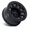 17" KMC KM241 E25 Beadlock Blackout 17x9 Wheel 5x5 (5x127) -38mm For Jeep Rim