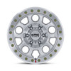 17" KMC KM241 E25 Beadlock Machined 17x9 Wheel 5x5 (5x127) -38mm For Jeep Rim