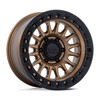 Set 4 18" KMC KM552 IMS Matte Bronze With Gloss Black Lip 18x9 8x170 0mm Wheels Offroad Truck Rims
