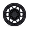 Set 4 15" KMC KS241 Torx Beadlock Matte Black Gloss Black Ring 15x8 5x4.5 0mm Rims