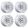 Set 4 15" KMC Powersports KS241 Torx Beadlock Machined 15x7 Wheels 5x4.5 38mm Rims