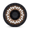 Set 4 15" KMC KS242 Aztec Beadlock Matte Bronze Matte Black Rg 15x8 5x4.5 0mm Rims