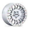 Set 4 15" KMC Powersports KS239 Impact UTV Beadlock Machined 15x7 4x156 10mm Rims