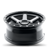 Set 4 20" Thret Offroad 703 Thunder Gloss Black 20x9 Wheels 5x5 (5x127) 0mm Rims For Jeep Truck Wheels