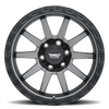 20" Thret Offroad 706 Freeze Satin Grey Matte Black Lip 20x9 Wheel 8x170 0mm Rim