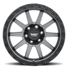 Set 4 20" Thret Offroad 706 Freeze Grey Matte Black Lip 20x9 Wheels 6x135 18mm Rims