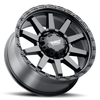 Set 4 20" Thret Offroad 706 Freeze Satin Black 20x9 Wheels 8x180 18mm Truck Rims