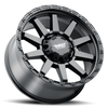 Set 4 20" Thret Offroad 706 Freeze Satin Black 20x9 Wheels 6x5.5 (6x139.7) 18mm Truck SUV Rims