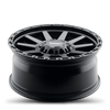 20" Thret Offroad 706 Freeze Satin Black 20x9 Wheel 6x135 18mm Truck SUV Rim
