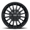 Set 4 20" Thret Offroad 808 Gamma Gloss Black Milled 20x9 6x135 6x5.5 -12mm Rims Lifted Truck SUV Wheels
