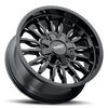 Set 4 20" Thret Offroad 808 Gamma Gloss Black Milled 20x9 Wheels 6x135 6x5.5 0mm Truck SUV Rims