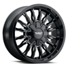 Set 4 18" Thret Offroad 808 Gamma Gloss Black Milled 18x9 Wheels 5x5 5x5.5 -12mm Lifted Truck Rims