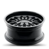 Set 4 20" Thret Offroad 808 Gamma Gloss Black 20x9 Wheels 6x135 6x5.5 0mm Rims