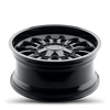 Set 4 20" Thret Offroad 808 Gamma Gloss Black 20x9 Wheels 6x135 6x5.5 -12mm Rims Lifted Truck SUV Wheels