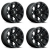 Set 4 Fuel D560 Vapor 20x10 5x4.5 5x5 Matte Black Wheels 20" -18mm Rims