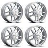 Set 4 18" Thret Offroad 809 Radar Silver 18x8.5 Wheels 8x6.5 (8x165.1) 18mm Rims