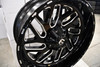 Set 4 Fuel D581 Triton 22x12 8x180 Gloss Black Milled Wheels 22" -43mm Rims