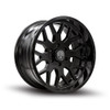 Set 4 22" Thret Offroad 901 Monarch Gloss Black 22x12 Wheels 8x6.5 -51mm Rims