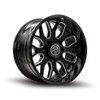 Set 4 22" Thret Offroad 901 Monarch Gloss Black Milled 22x12 Wheels 6x5.5 -51mm Rims