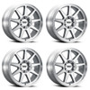 Set 4 20" Thret Offroad 705 Flood Superfinish 20x9 Wheels 8x6.5 (8x165.1) 0mm Rims