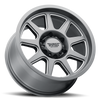 Set 4 20" Thret Offroad 705 Flood Satin Grey Milled 20x9 Wheels 6x5.5 0mm Rims