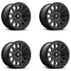 Set 4 Fuel D579 Vector 18x9 8x170 Matte Black Wheels 18" 1mm Rims