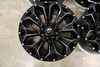Set 4 17" Fuel D576 Assault 17x9 5x4.5 5x5 1mm Gloss Black Milled Wheels Rims