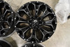 Set 4 17" Fuel D576 Assault 17x9 5x4.5 5x5 1mm Gloss Black Milled Wheels Rims