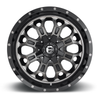Set 4 18" Fuel D561Crush 18x9 8x6.5 1mm Gloss Machined Double Tint Truck Wheels