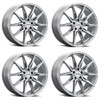 Set 4 20" Kalon 102 Cypher Gloss Silver 20x10 Wheels 5x112 38mm Performance Rims