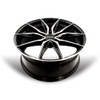 20" Kalon 102 Cypher Gloss Black Machined Face 20x10 Wheel 5x4.5 (5x114.3) 38mm Rim