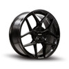 Set 4 16" Kalon 201 Falcon Gloss Black 16x7 Wheels 5x4.25 5x115 38mm Street Rims