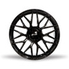 Set 4 16" Kalon 203 Blitz Gloss Black 16x7 Wheels 4x100 4x114.3 42mm Rims