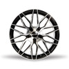 Set 4 17" Kalon 203 Blitz Black Machined Face 17x7.5 Wheels 4x100 4x114.3 42mm Rims