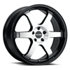 Set 4 17" Kalon 106 Suzuka Gloss Black Machined Face 17x7.5 Wheels 5x120 35mm Rims