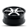 Set 4 18" Kalon 106 Suzuka Gloss Black Machined Face 18x8 Wheels 5x115 38mm Rims