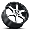 18" Kalon 106 Suzuka Gloss Black Machined Face 18x8 Wheel 5x112 38mm Street Rim