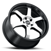 Set 4 18" Kalon 106 Suzuka Gloss Black Machined Face 18x8 Wheels 5x112 38mm Rims