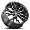 20" Kalon 107 Scout Gloss Black Machined Face 20x9 Wheel 5x120 35mm Street Rim