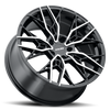 20" Kalon 107 Scout Gloss Black Machined Face 20x9 Wheel 5x115 35mm Performance Rim