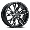 Set 4 20" Kalon 107 Scout Gloss Black Machined Face 20x9 Wheels 5x112 35mm Rims