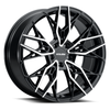 Set 4 18" Kalon 107 Scout Gloss Black Machined Face 18x8 Wheels 5x120 38mm Rims