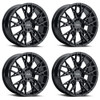 Set 4 20" Kalon 107 Scout Gloss Black 20x9 Wheels 5x120 35mm Performance Rims